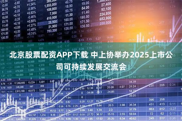 北京股票配资APP下载 中上协举办2025上市公司可持续发展交流会