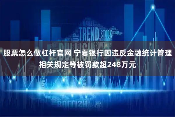 股票怎么做杠杆官网 宁夏银行因违反金融统计管理相关规定等被罚款超248万元